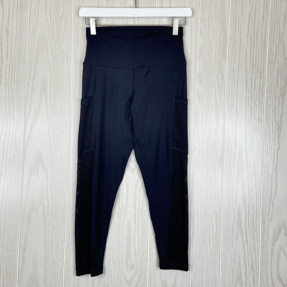 Aerie Chill Play Move Side Pocket Leggings Women's Black Size M Short
